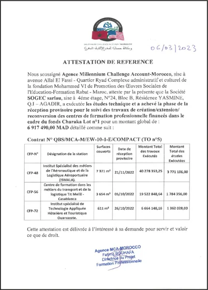 Millennium Challenge Account Morocco