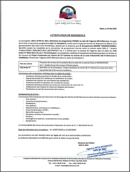 Millennium Challenge Account Morocco