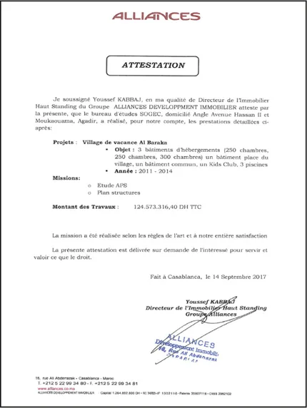 Alliances — Village de vacances Al Baraka