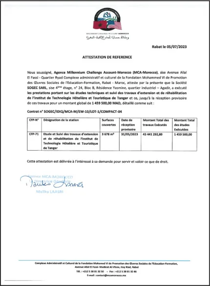 Millennium Challenge Account Morocco