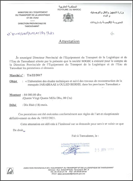 Ministère de l’Équipement — Taroudant