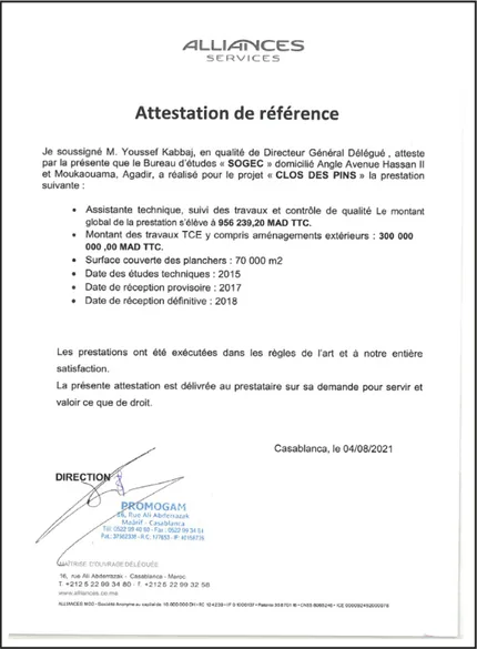 Alliances Services — Clos des Pins