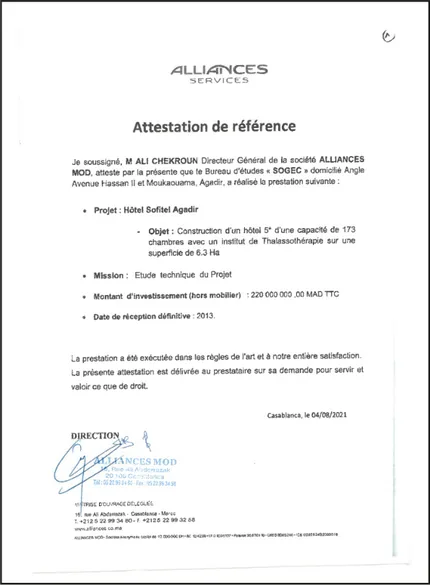 Alliances Services — Hôtel Sofitel Agadir