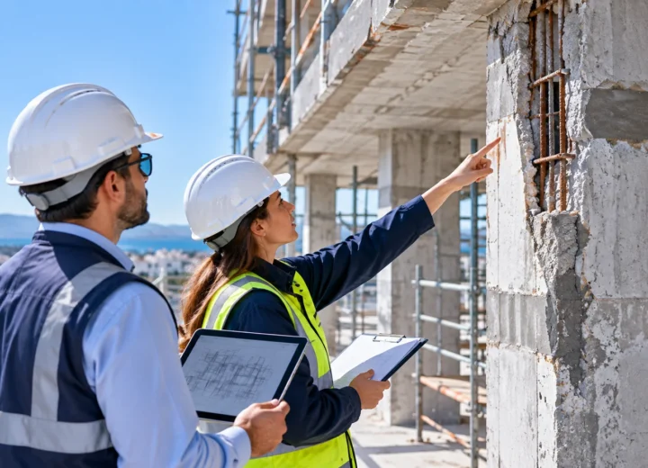 Illustration d’une inspection structurelle avant réhabilitation