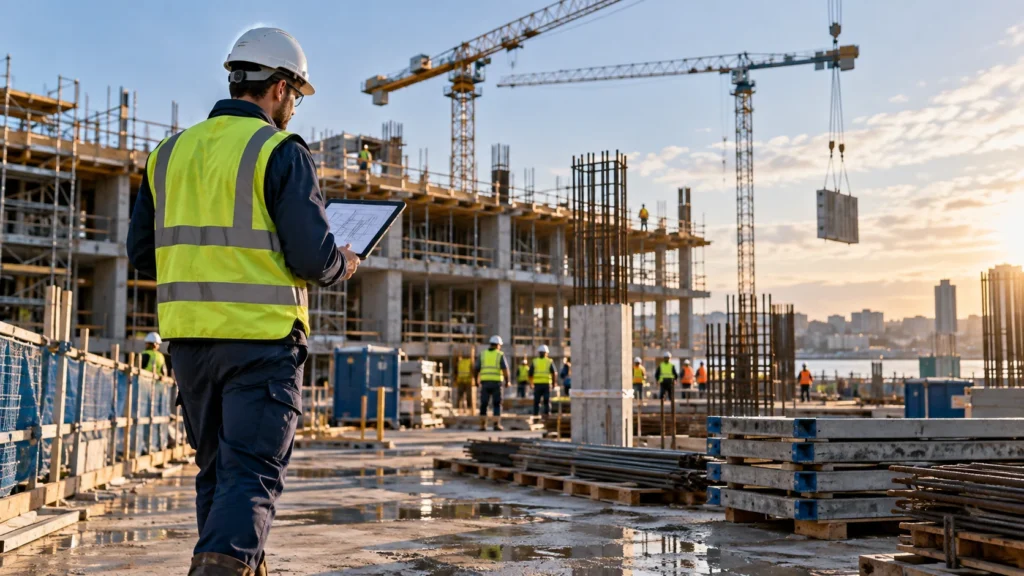 Illustration d’un contrôle de chantier