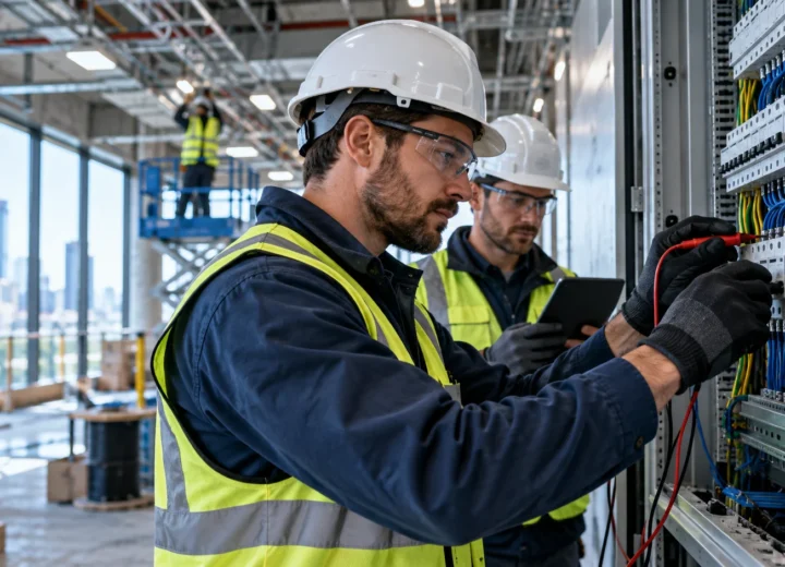 Illustration d’un contrôle de tableau électrique